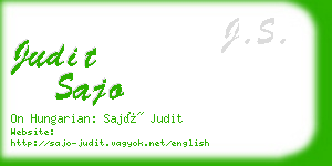 judit sajo business card